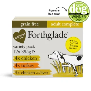 Forthglade Turkey, Chicken, Chicken with Liver