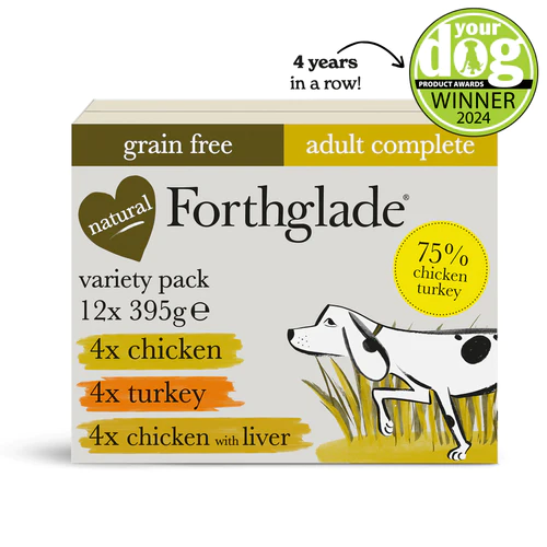 Forthglade Turkey, Chicken, Chicken with Liver