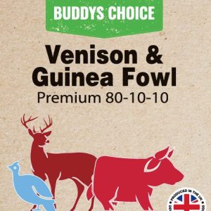 venison % guinea fowl